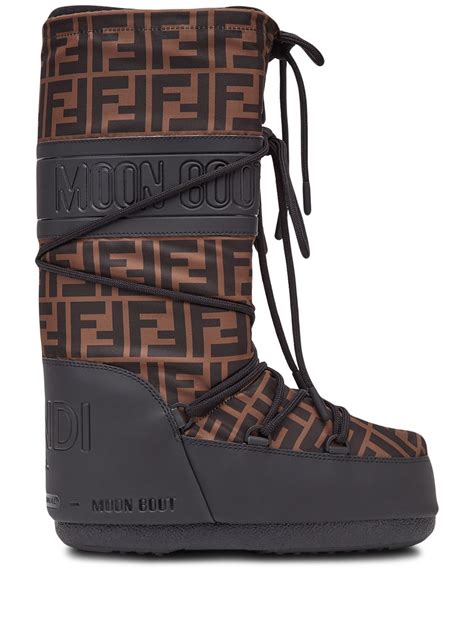 fendi x moon boots|Fendi thigh high sock boots.